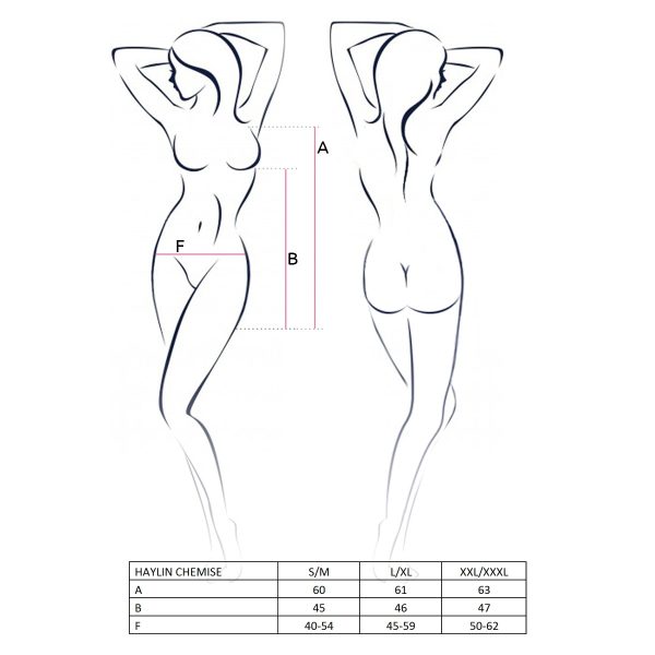 CAMISA DE NOITE E TANGA HAYLIN (PRETO)