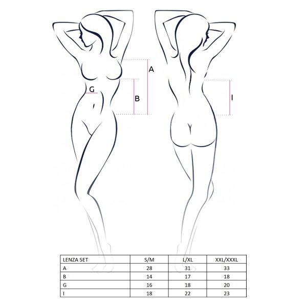 CONJUNTO DE 2 PEÇAS LENZA (PRETO)