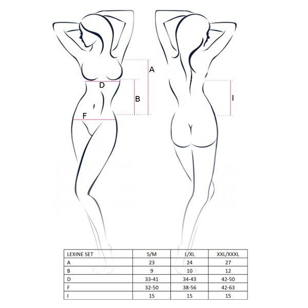 CONJUNTO DE 2 PEÇAS LEXINE (PRETO)