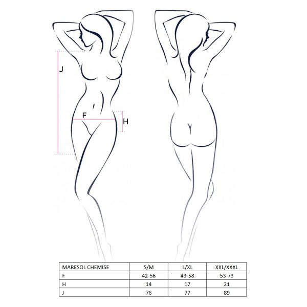 CAMISA DE NOITE E TANGA MARESOL (PRETO)