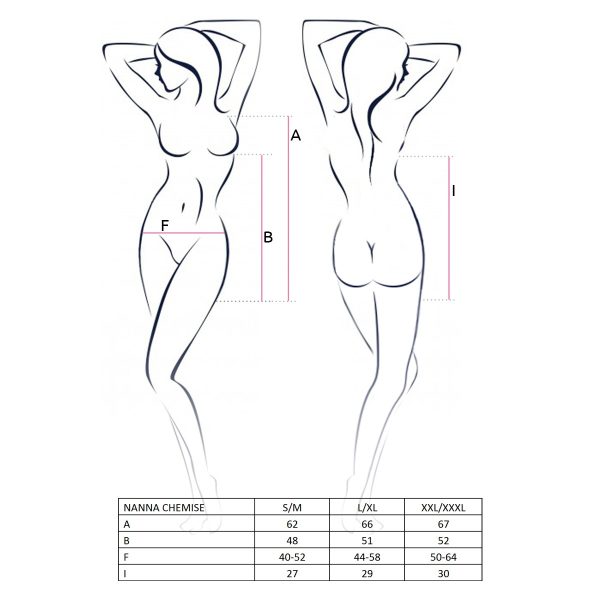 CAMISA DE NOITE E TANGA NANNA (PRETO)