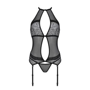 CORPETE E TANGA SATARA (PRETO) 7 CORPETE E TANGA SATARA (PRETO) - Image 3