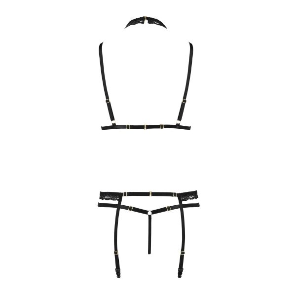 CONJUNTO DE 4 PEÇAS SHELLY (PRETO)