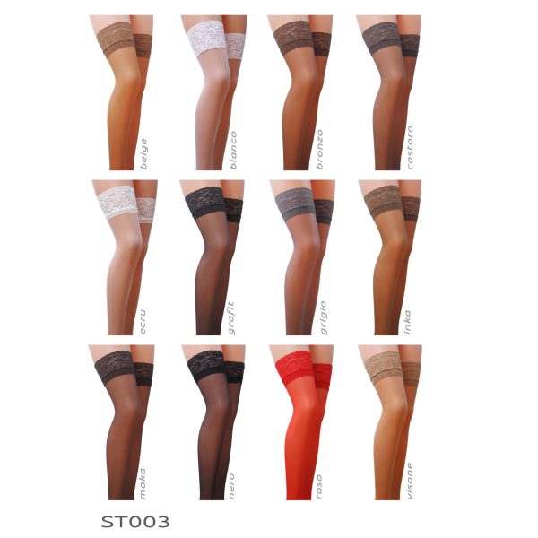 MEIAS DE LIGAS ST003 (PRETO)