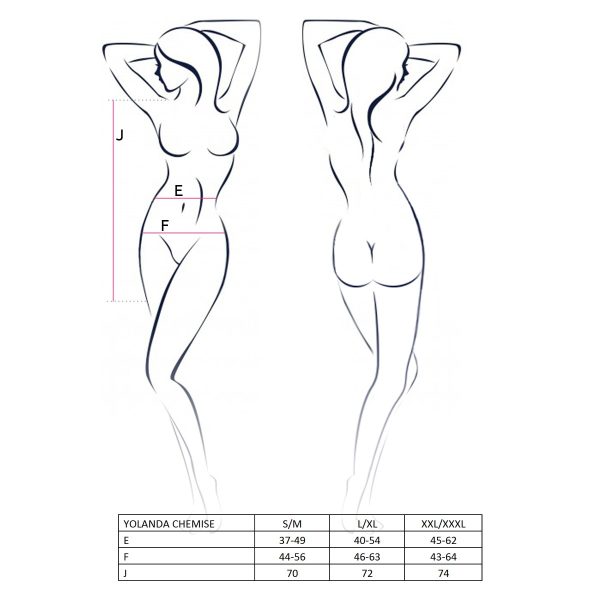 CAMISA DE NOITE E TANGA YOLANDA