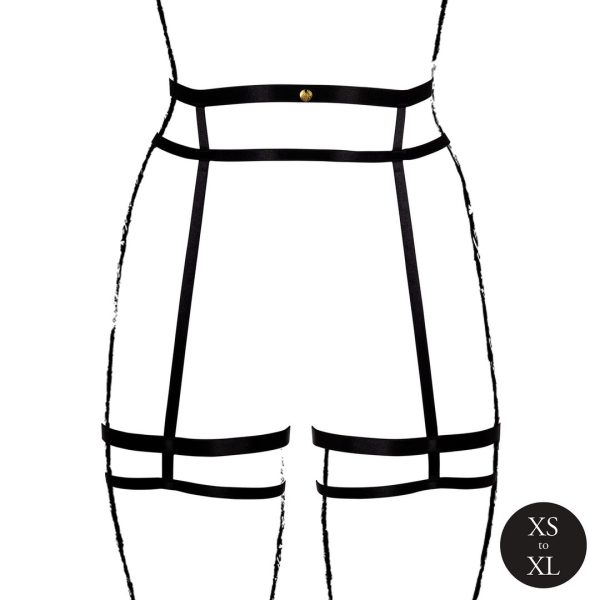 CINTO DE LIGAS DOUBLE STRAP (PRETO) | XS / XL