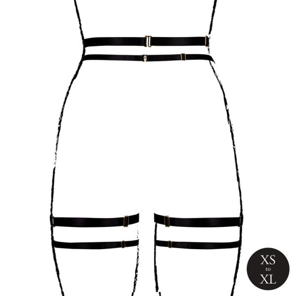 CINTO DE LIGAS DOUBLE STRAP (PRETO) | XS / XL