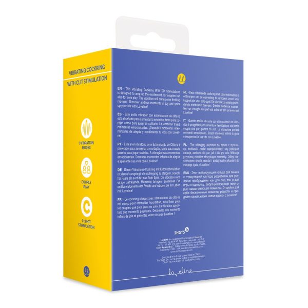 ANEL PARA O PÉNIS COM ESTIMULADOR DE CLÍTORIS LOVELINE (AZUL)