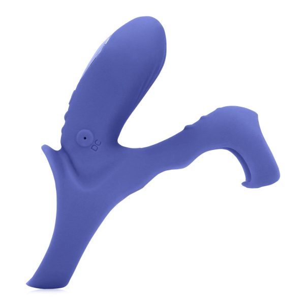 ANEL PARA O PÉNIS COM ESTIMULADOR DE CLÍTORIS LOVELINE (AZUL)