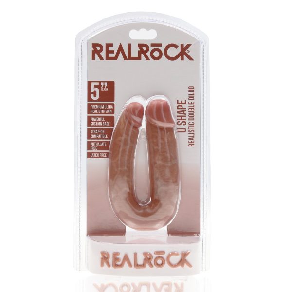 DILDO DUPLO FORMATO U (TAN) | 12,7 CM