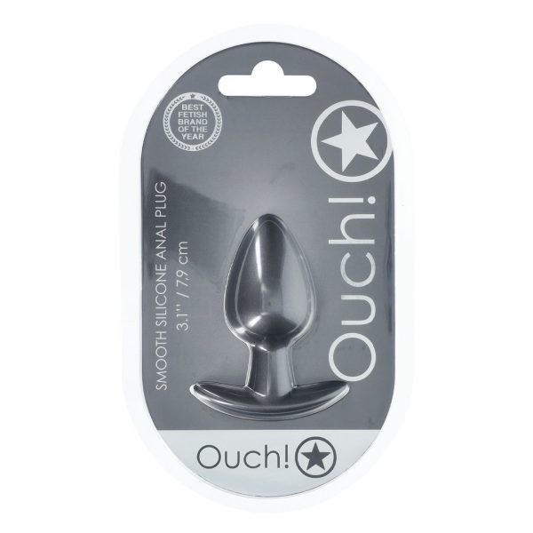 PLUG ANAL OUCH! MÉDIO (PRATEADO) | 7,9 CM