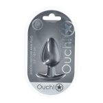 PLUG ANAL OUCH! GRANDE (PRATEADO) | 8,9 CM