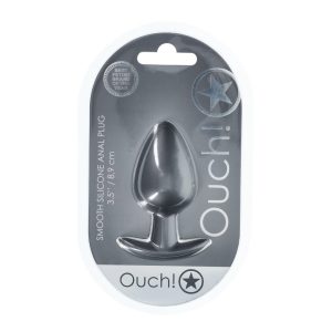 PLUG ANAL OUCH! GRANDE (PRATEADO) | 8,9 CM - Image 1