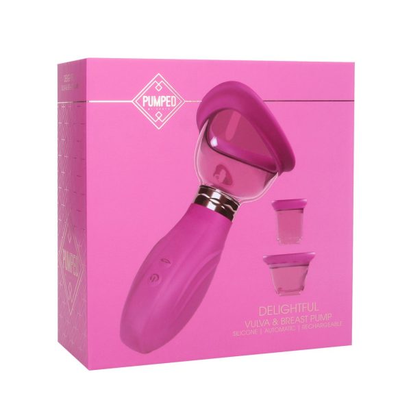 BOMBA PARA VULVA E SEIOS DELIGHTFUL (ROSA)