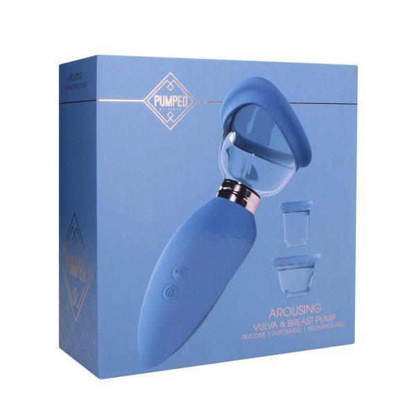 BOMBA PARA VULVA E SEIOS AROUSING (AZUL)