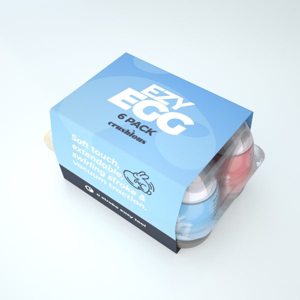 PACK 6 OVOS MASTURBADORES EZY EGG