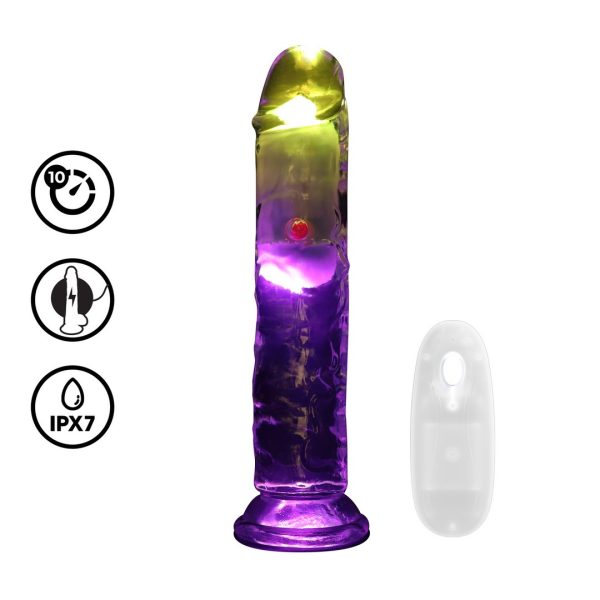 VIBRADOR COM LED E COMANDO REALROCK 2 | 18 CM