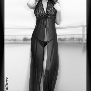 CAMISA DE NOITE E TANGA CR-3275 (PRETO) 6 CAMISA DE NOITE E TANGA CR-3275 (PRETO) - Image 3