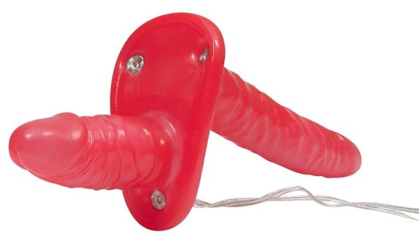 STRAP-ON DUPLO BAD KITTY (COM VIBRAÇÃO )
