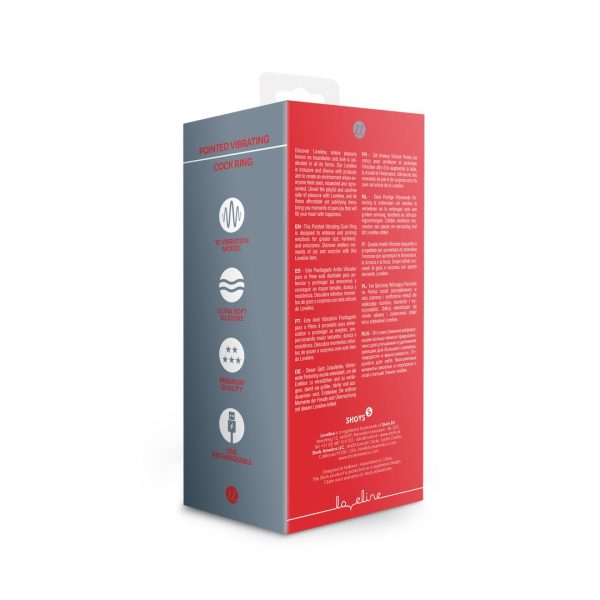 ANEL PARA O PÉNIS POINTED COM VIBRAÇÃO (PRETO)