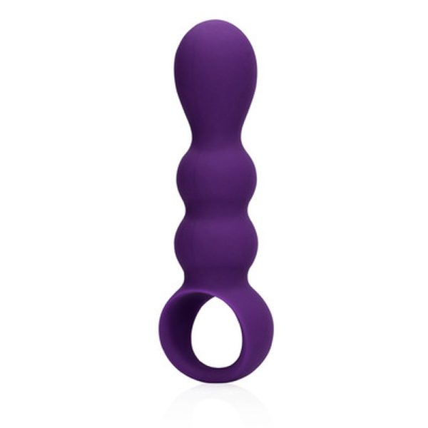 PLUG ANAL EM FORMA DE LÁGRIMA COM VIBRAÇÃO (ROXO)