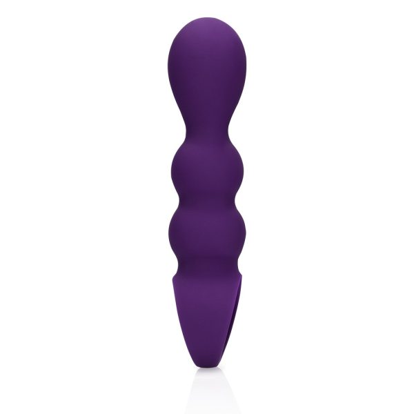 PLUG ANAL EM FORMA DE LÁGRIMA COM VIBRAÇÃO (ROXO)