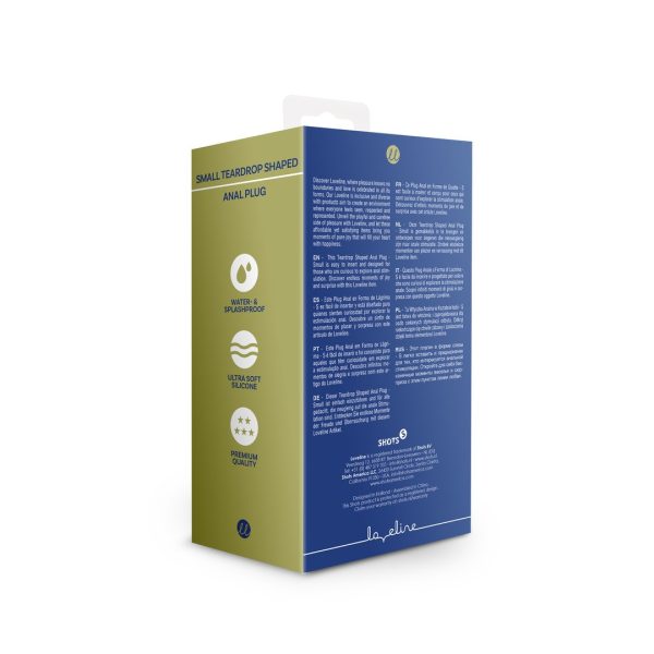 PLUG ANAL EM FORMA DE LÁGRIMA (AZUL) | PEQUENO