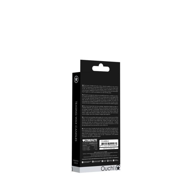 CONJUNTO DE 4 VELAS TEASING WAX (PRETO)