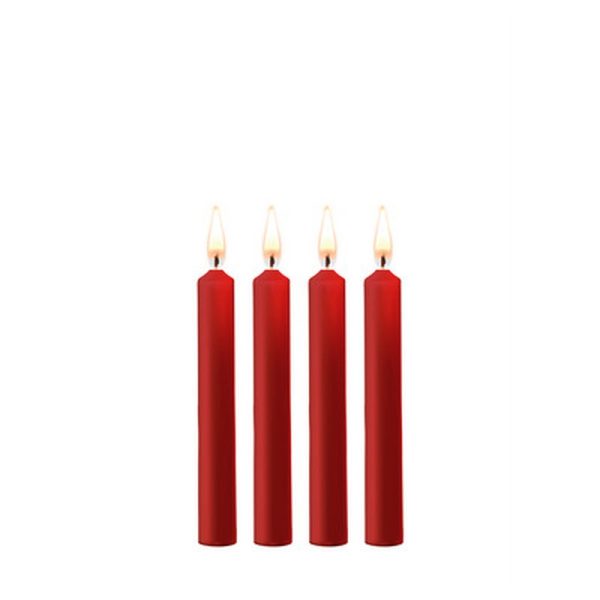CONJUNTO DE 4 VELAS TEASING WAX (VERMELHO)