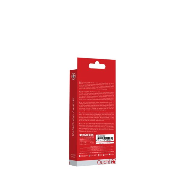 CONJUNTO DE 4 VELAS TEASING WAX (VERMELHO)