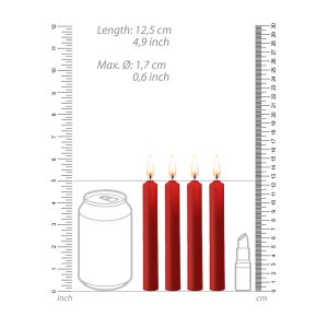 CONJUNTO DE 4 VELAS TEASING WAX (VERMELHO) - Image 5