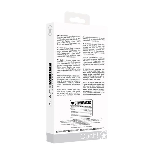 MÁSCARA DE RENDA EMPRESS OUCH!