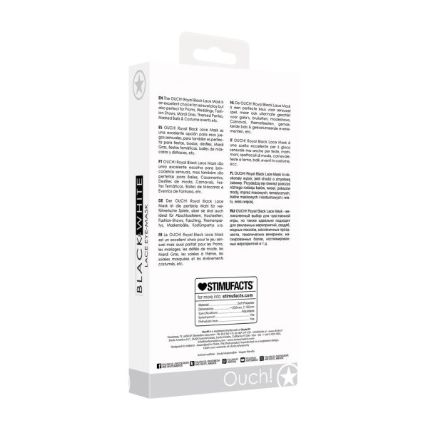 MÁSCARA DE RENDA ROYAL OUCH!