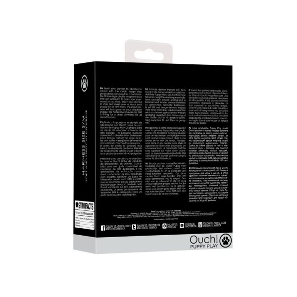 ARNÊS OUCH! EM NEOPRENE (PRETO) | S/M