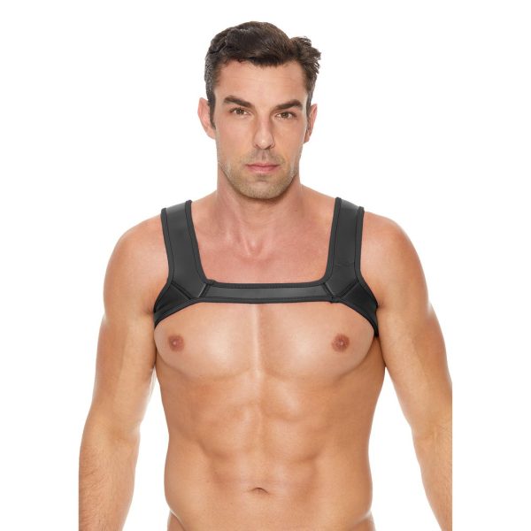 ARNÊS OUCH! EM NEOPRENE (PRETO) | S/M