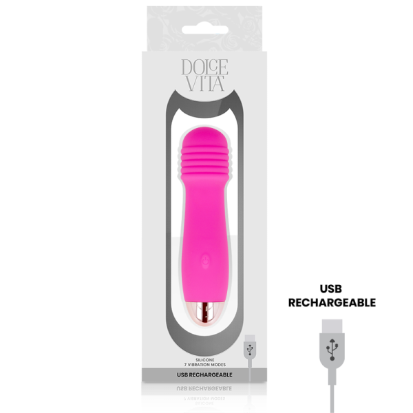 VIBRADOR THREE COM 7 VELOCIDADES (ROSA)