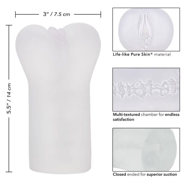 MASTURBADOR MASCULINO TONO VAGINA (TRANSPARENTE)