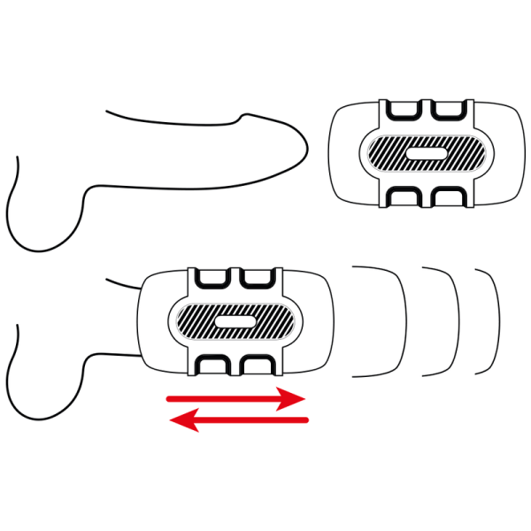 MASTURBADOR MASCULINO DUPLO TURBO