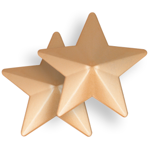 TAPA-MAMILOS DE METAL ESTRELAS (DOURADO) - Image 3