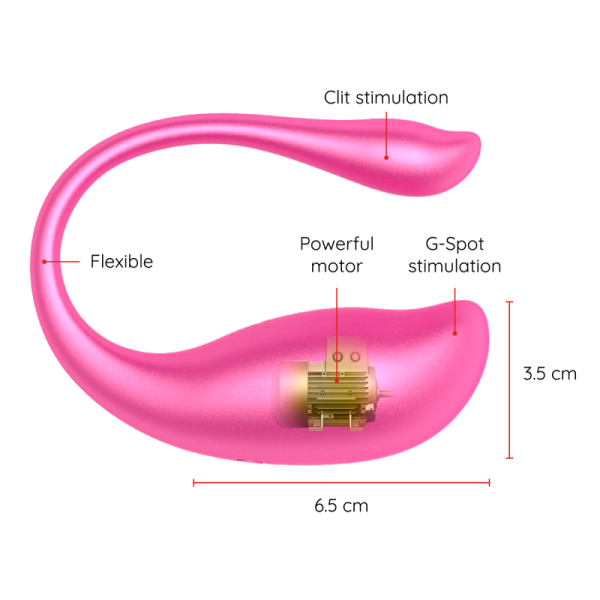 VIBRADOR DE PONTO G NAIROBI COM BLUETOOTH (ROSA)
