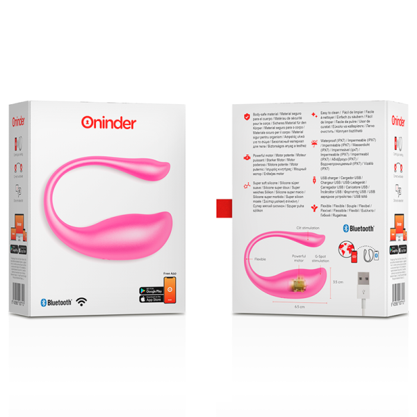 VIBRADOR DE PONTO G NAIROBI COM BLUETOOTH (ROSA)