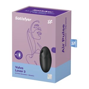 ESTIMULADOR SATISFYER VULVA LOVER 3 COM SUCÇÃO (PRETO) - Image 4