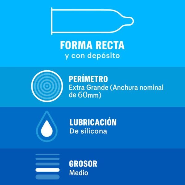 PRESERVATIVOS DUREX NATURAL XL | 12 UNIDADES