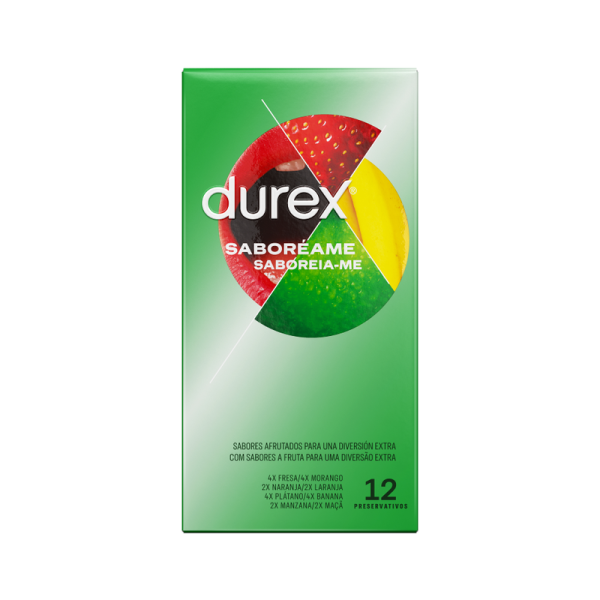 PRESERVATIVOS DUREX SABOREAME (SABOR FRUTAS) | 12 UNIDADES