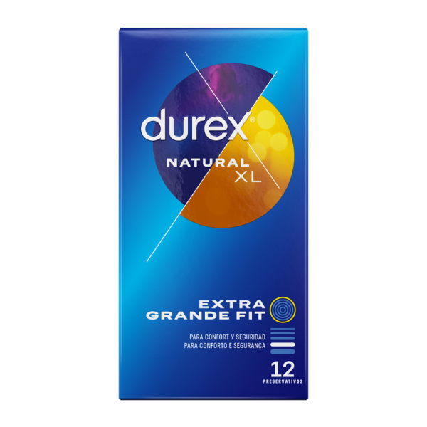 PRESERVATIVOS DUREX NATURAL XL | 12 UNIDADES