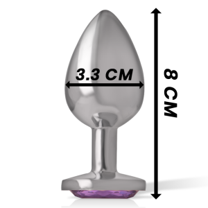 PLUG ANAL DE METAL INTENSE M (VIOLETA) | 8 CM - Image 4