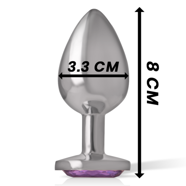 PLUG ANAL DE METAL INTENSE M (VIOLETA) | 8 CM