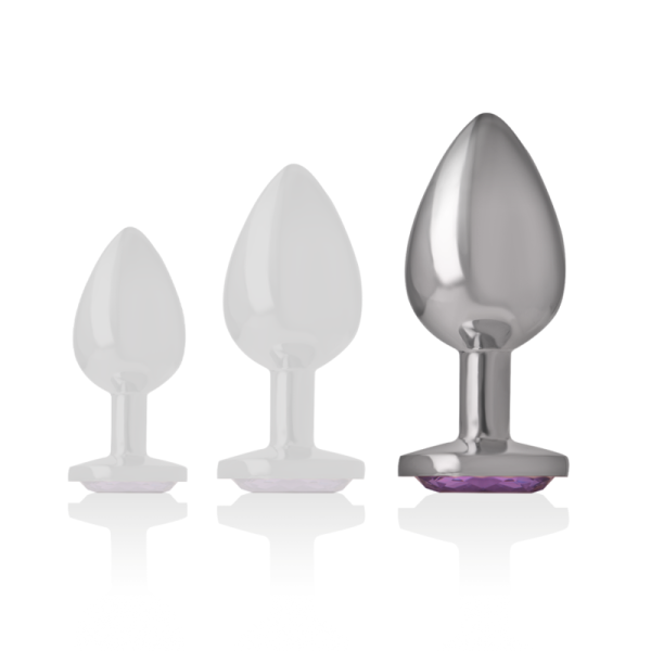 PLUG ANAL DE METAL INTENSE L (VIOLETA) | 9 CM