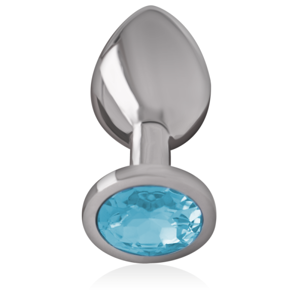 PLUG ANAL DE METAL INTENSE S (AZUL) | 7 CM