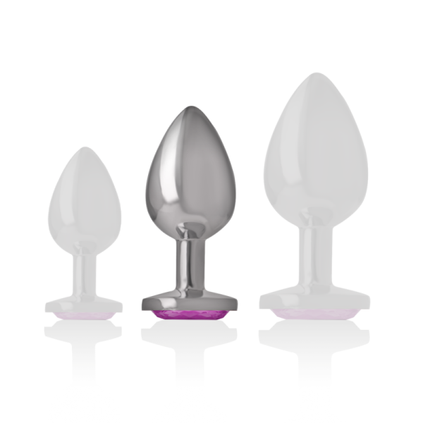 PLUG ANAL DE METAL INTENSE M (ROSA) | 8 CM